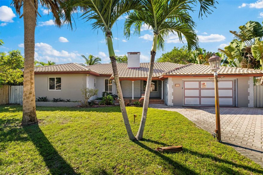Spacious 3-bedroom, 2-bath pool home located just one block from Wilton Drive’s shops, restaurants, and nightlife. This home features hardwood floors, vaulted wood-beam ceilings, and a bright Florida room overlooking the private backyard and pool. The large kitchen offers plenty of cabinets and counter space, plus a laundry room with washer and dryer. Primary suite includes a cedar closet, and there’s an additional bonus room for storage, office, or fitness. Outdoor highlights include a big pool, outdoor shower, and generous entertaining space. Pool and lawn service included; tenant responsible for utilities. Pets considered.
