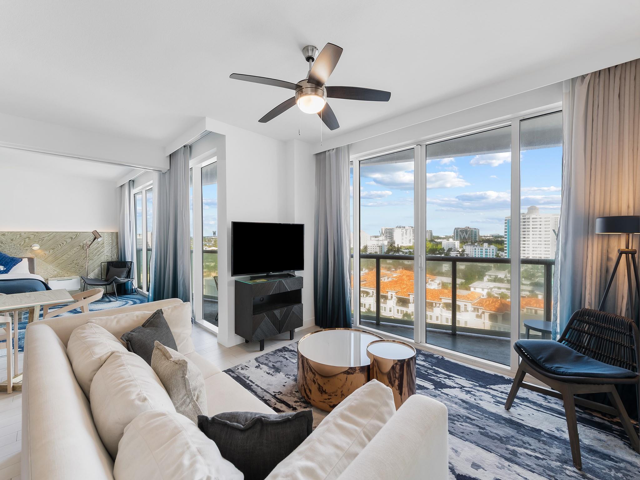 AVAILABLE NOW 6 months to 1 year! The Beach Condo you have been waiting for at the exclusive W Residences. 2 Beds & 2 Baths fully equipped and furnished with Washer & Dryer, overlooking the Ocean, City and Intracoastal waterways. W-Residences is the luxury & convenience that South Florida's dreams are made of; Steps to Fort Lauderdale Beach's white sands and Restaurants/Shops Boardwalk, minutes to Downtown, Las Olas & the Airport, and a lifestyle on-property like no other! Enjoy the W Hotel Amenities PLUS the private Residences Pool. HOA includes Cable, Electricity, Water, Valet Parking, Concierge Lobby, & Beach Service 7 days a week. Onsite Restaurants & Bars; Steak954, El Vez & The Chic Living Room Bar.