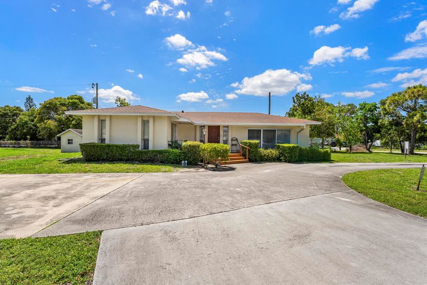 Excellent income producing multifamily opportunity on a generous 0.52 acre lot, ideally located just minutes from the Florida Turnpike for easy access and strong rental appeal. This property features a 2-bedroom, 1-bathroom single-family home plus a duplex (two 2/1), offering three total units with a proven track record of consistent rental income. All tenants are currently on month-to-month leases, providing flexibility for investors or owner-occupants. The duplex has been updated with modern kitchens and bathrooms, impact windows, and low-maintenance tile and laminate flooring throughout. The single-family home includes tile and carpet flooring, hurricane shutters, and a roof that is approximately 3 years old.  The property is serviced by two separate septic systems.  All three units feature central A/C for tenant comfort. Additional highlights include a storage shed at the rear of the property. With strong rental history, recent updates, and a highly accessible location, this property presents a compelling investment opportunity with immediate income and future upside.