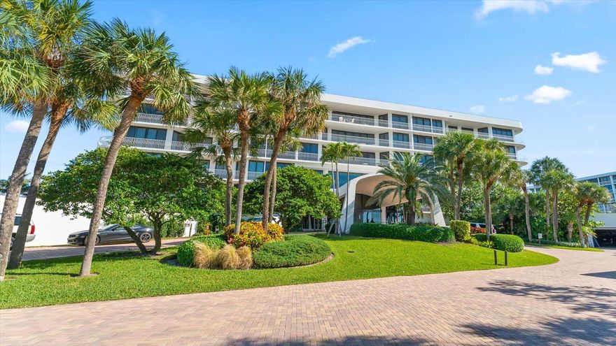 Stunning open floor plan with ocean views and own spiral staircase to pool deck and beach. This spacious 2BR/2.5BA with den has custom updates with marble floors, impact glass, and two assigned parking spaces. It's the perfect Palm Beach get-away! Next to estate section just minutes to Worth Ave and PBI. Offers a tennis complex, pro-shop, deluxe fitness center, and 24/7 doormen with gatehouse.