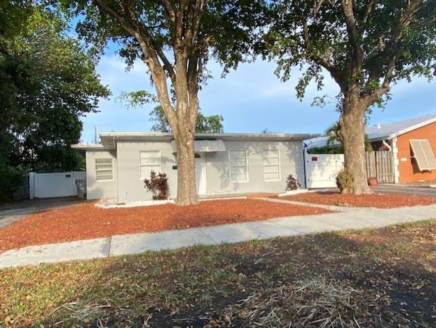 Private and secluded 3/2 with a large open pool and a storage room in the ample backyard, just a mile+/- away from the beach and a block away from Federal highway (US-1). Perfect for pets with a fenced in yard and ample double driveway parking for a boat or RV. The house is located just a block south from the Pompano Beach Amphitheater, Parks, Pompano Beach High School and elementary. To move in is $10785 which includes first month’s rent, last month plus 1 month security deposit.
