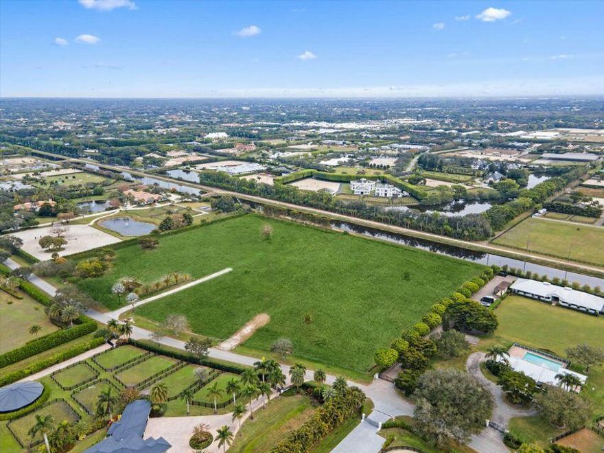 Location, Location, Location! The last 10 acre lot adjacent to Grand Prix Village and the land bridge available in prestigious Palm Beach Point. Fully engineered, approved site plan and 441 truckloads of clean fill makes this is a Ready To Build'' property. Don't miss out on this opportunity to build your equestrian compound only a short hack to the horse at the Wellington Equestrian Festival. Documents are available for qualified buyer's.