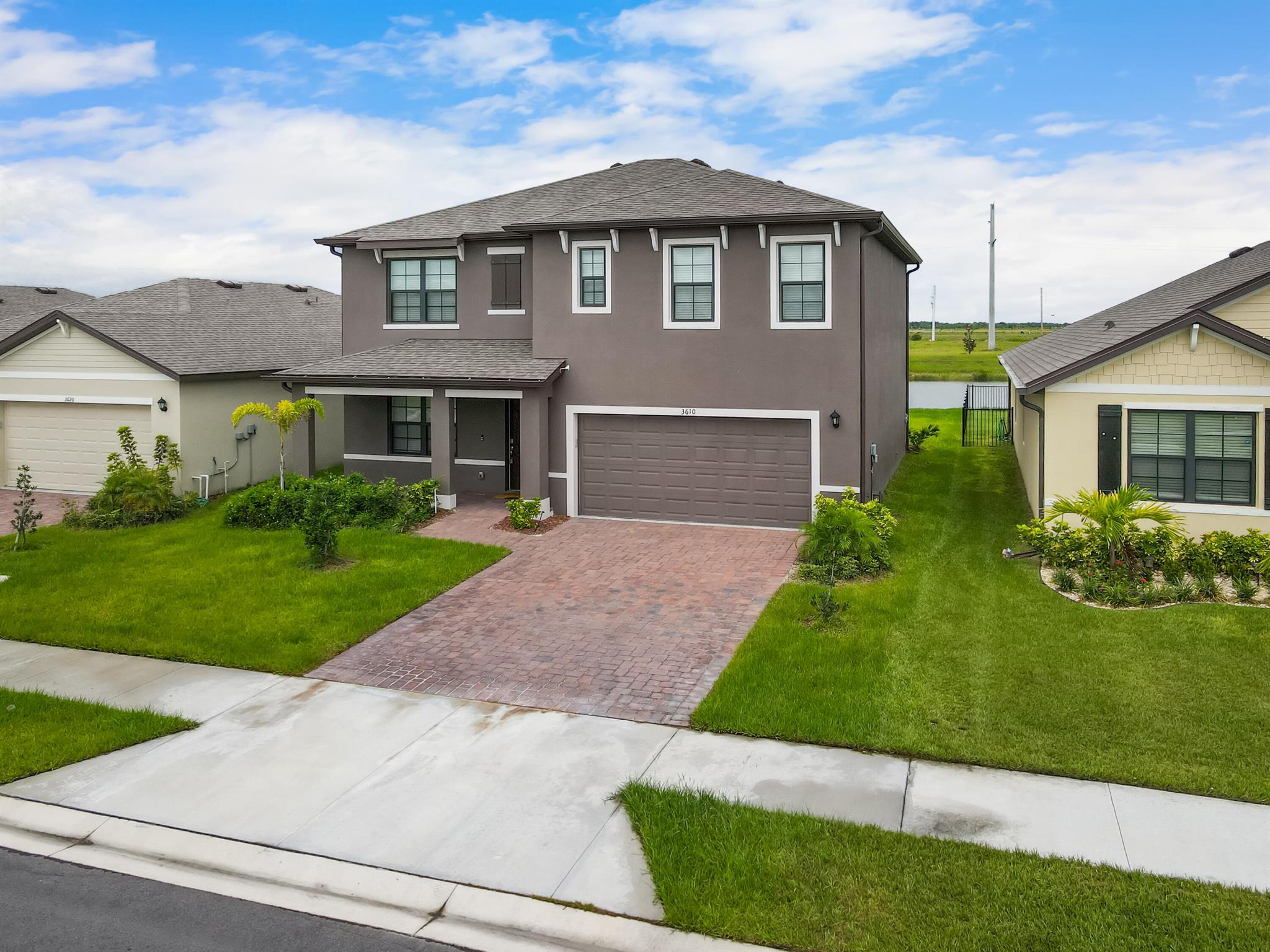 Very easy move in. Only first and security, NO last month needed. Almost new light and bright spacious lake front house offering one bed and full bath on the first floor, SS appliances, full size washer-dryer, ceiling fans with lights in every room. Cypress Bay is a gated community with pool and close to Publix, dining and shopping. Don't miss this opportunity.
