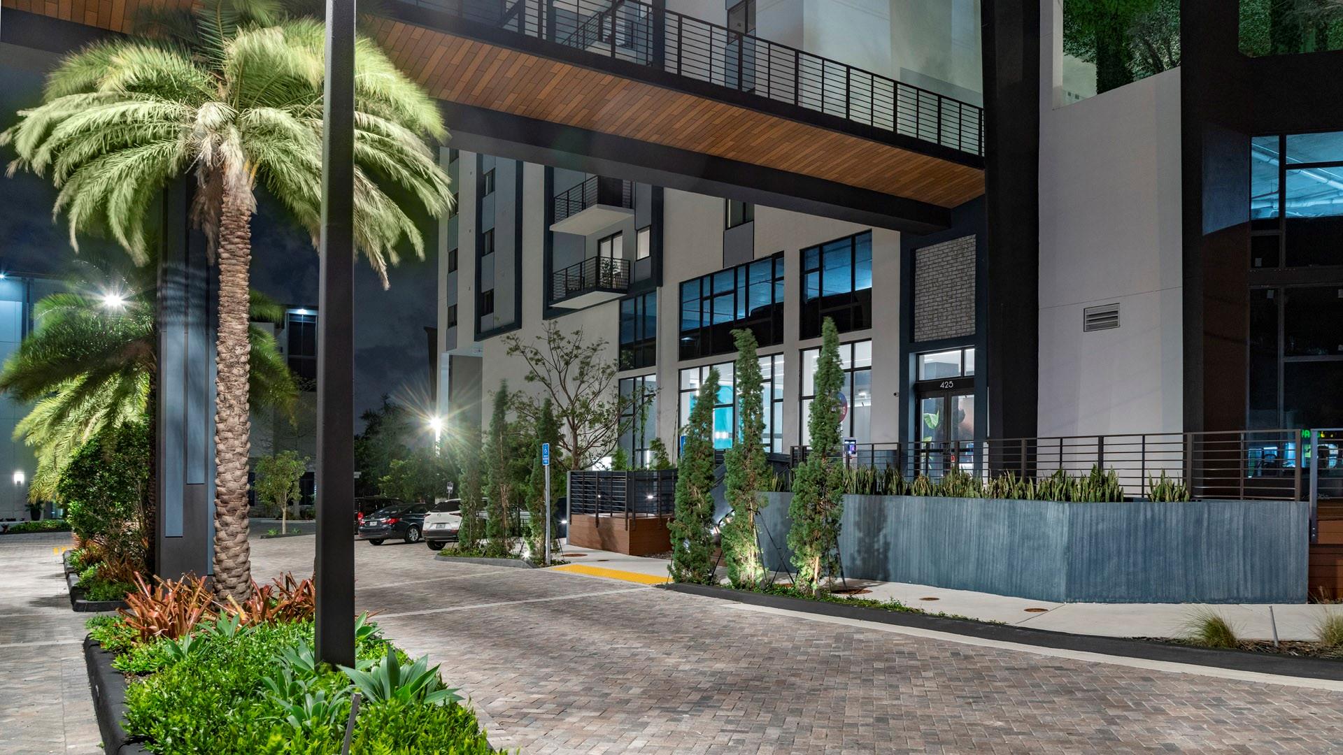 Discover luxury living at Envy Pompano Beach. Our studio to three-bedroom apartments feature stainless steel appliances, private balconies, and in-home washers and dryers. Enjoy resort-style amenities including a South Beach-inspired pool, outdoor movie theater, and fitness center. Perfectly located near Fort Lauderdale, you’ll have easy access to the beach, dining, and entertainment.