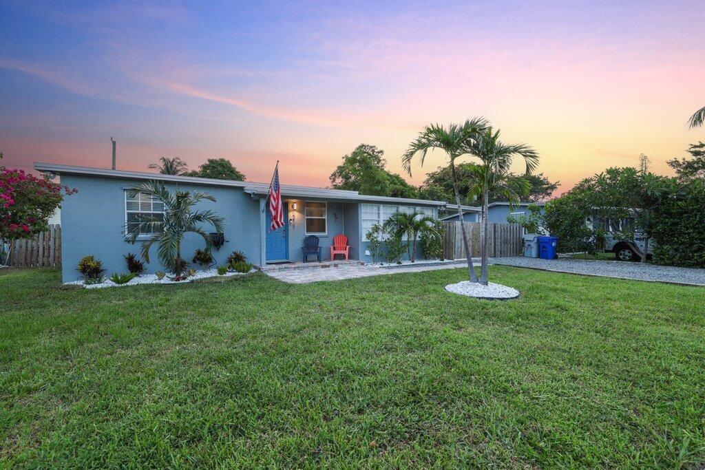 Updated and fully furnished 3bd/2ba in Pompano Beach Highlands-just minutes to the beach, shops, and dining! Enjoy an open layout with shaker cabinets, quartz counters, stainless steel appliances, and updated flooring. Bathrooms are stylishly updated with modern finishes. Large 7,455 sf lot offers space to entertain. Turnkey and move in ready. Ideal as a full time home, seasonal getaway or rental. Seller is motivated-bring all offers!