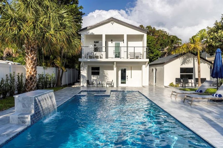 UNIQUE OPPORTUNITY TO OWN A TROPICAL OASIS PRIVATE COMPOUND LOCATED IN LAUDERDALE BY THE SEA. THIS PROPERTY HAS 1 HOUSE WITH 2 BED/2 BATHS TOTALLY REDONE WITH GRAY PLANK CERAMIC FLOORS, GRAY SHAKER KITCHEN CABINETS WITH SS APPLIANCES. VOLUME CEILINGS WITH MASTERBED PATIO OVERLOOKING THE CUSTOM POOL AND HOTTUB. THE MAIN HOME IS PERFECT FOR YOUR PRIVATE ENJOYMENT OR VRBO OPPORTUNITY. THE COTTAGE NEXT DOOR OR MOTHER-IN-LAW SUITE HAS 1 BED/1 BATH. TOTALLY UPDATED LIKE THE MAIN HOUSE. EACH PROPERTY HAS SEPARATE ELECTRIC METERS. ALL NEW UNDERGROUND PLUMBING & ELECTRIC. THIS PROPERTY IS A ONE OF KIND 2 BLOCKS FROM THE BEACH, NIGHTLIFE, RESTAURANTS, STORES & PIER. BOTH OF THESE UNITS CAN GENERATE A REVENUE STREAM ! THERE IS NO PROPERTY LIKE THIS ! VIEW IT ! LOVE IT ! BUY IT !