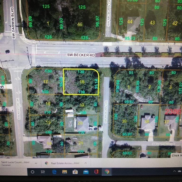 Corner of Becker Rd & Milburn Circle, Map shows this part of Milburn Circle is Blocked Off to traffic. Check it out for yourself.