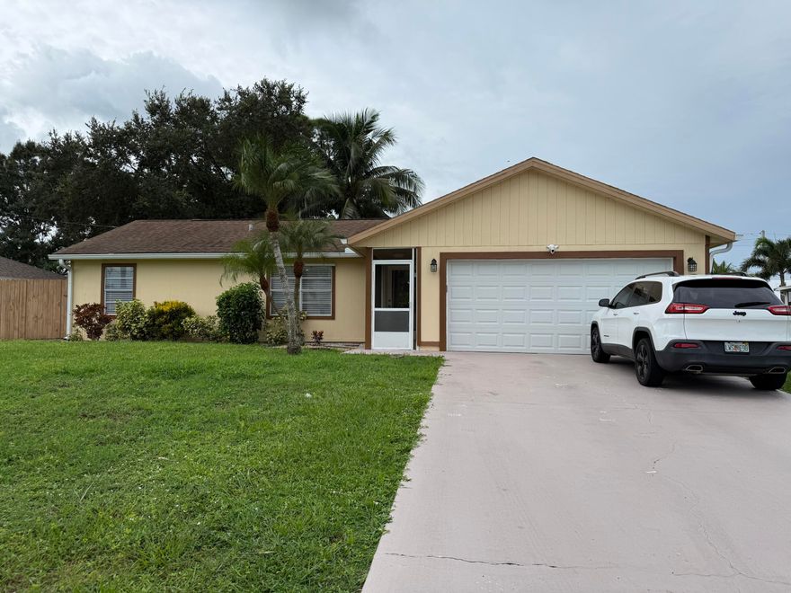 Beautifully maintained 3-bedroom, 2-bath home featuring a modern kitchen with stainless steel appliances and elegant granite countertops. Enjoy Florida living in the tropical, private backyard with mature landscaping and a spacious shed included.  Conveniently located close to I-95 and the Florida Turnpike for easy commuting!