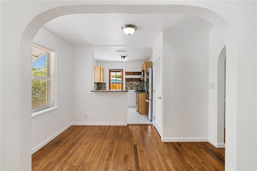 Location, location, location! Situated on a quiet, dead end street in Tarpon River, this detached two bedroom and one bathroom unit exudes South Florida charm while providing its residents with today's creature comforts. Upon entering expect to think you're at home and feel comfortable in the open and airy sun room. Turn the corner and observe an abundance of natural light in all living areas pouring over the original Dade County hard wood floors. Both bedrooms are well sized for either a roommate or a home office/study. Crisp, clean, and fresh bathroom with the luxury and convenience of a private laundry center. Impact windows throughout and new AC ductwork. Within walking distance to Tarpon River Brewing, Grind Coffee Project, Publix and a number of other spots opening in SoLo. **This is a multi-family property; there are other tenants/residents on Property. Please be considerate when showing. Do not walk the Property. This rental is for unit #1 only. Street parking only for this unit; 2-3 vehicles.** First month's rent and two months security deposit due prior to move-in. Prospective Tenant to cover cost of background check and credit screening. Must show proof of income at least 2.5x monthly rent amount. Minimum credit score of 650. No evictions nor any pending litigation including evictions. Prospective Tenant must provide proof of employment. No pets.