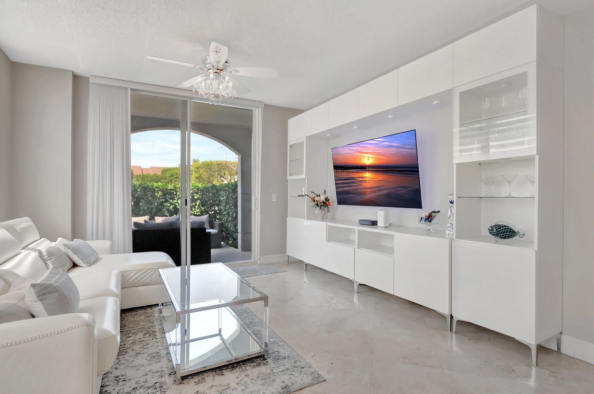 Renovated, furnished 2/2 split floor plan, 9ft ceilings, corner unit 1st floor, outdoor seating area, gated resort community on intracoastal w private beach & 24hr security. Master king bed & walk in closet, shower/tub combo. Guest queen bed, walk in shower. Laundry room w full size W&D. Stainless steel appliances. Highland Beach Club amenities: Heated Pool, Jacuzzi, Gym w Steam, Sauna, BBQ & Pizza oven, Gazebo w TV outdoor all overlooking water, Clubhouse, Business Center, Tennis/Pickleball courts, Billiard, Pier extends into intracoastal. Highland Beach Library, Police Dept, Fire Station Adjacent. Walk/Bike path extends miles along A1A. Minutes from trendy Delray Bch & Boca Raton. Plenty parking. Avail 4/4//25 - 10/31/25 @ $4800 mo, 11/01/25 - 04/30/25 @ $10k mo.
