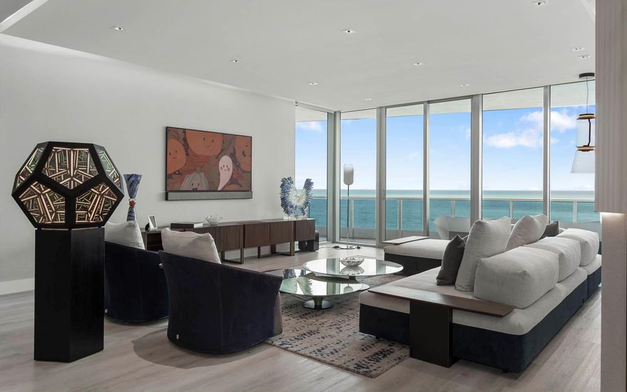 Welcome to Unit 1003 at the prestigious Bath Club Residences, located in Miami Beach. This meticulously fully renovated 4-bedroom, 4.5-bath condominium was completed in late 2023 and showcases a blend of sophistication and cutting-edge design, offering a turn-key lifestyle in one of Miami's most iconic buildings. This property is offered fully furnished with high-end designer pieces, making it ready for immediate enjoyment.Step inside and be greeted by an expansive, open-concept layout, highlighted by floor-to-ceiling windows that allow for stunning views of the Atlantic Ocean.