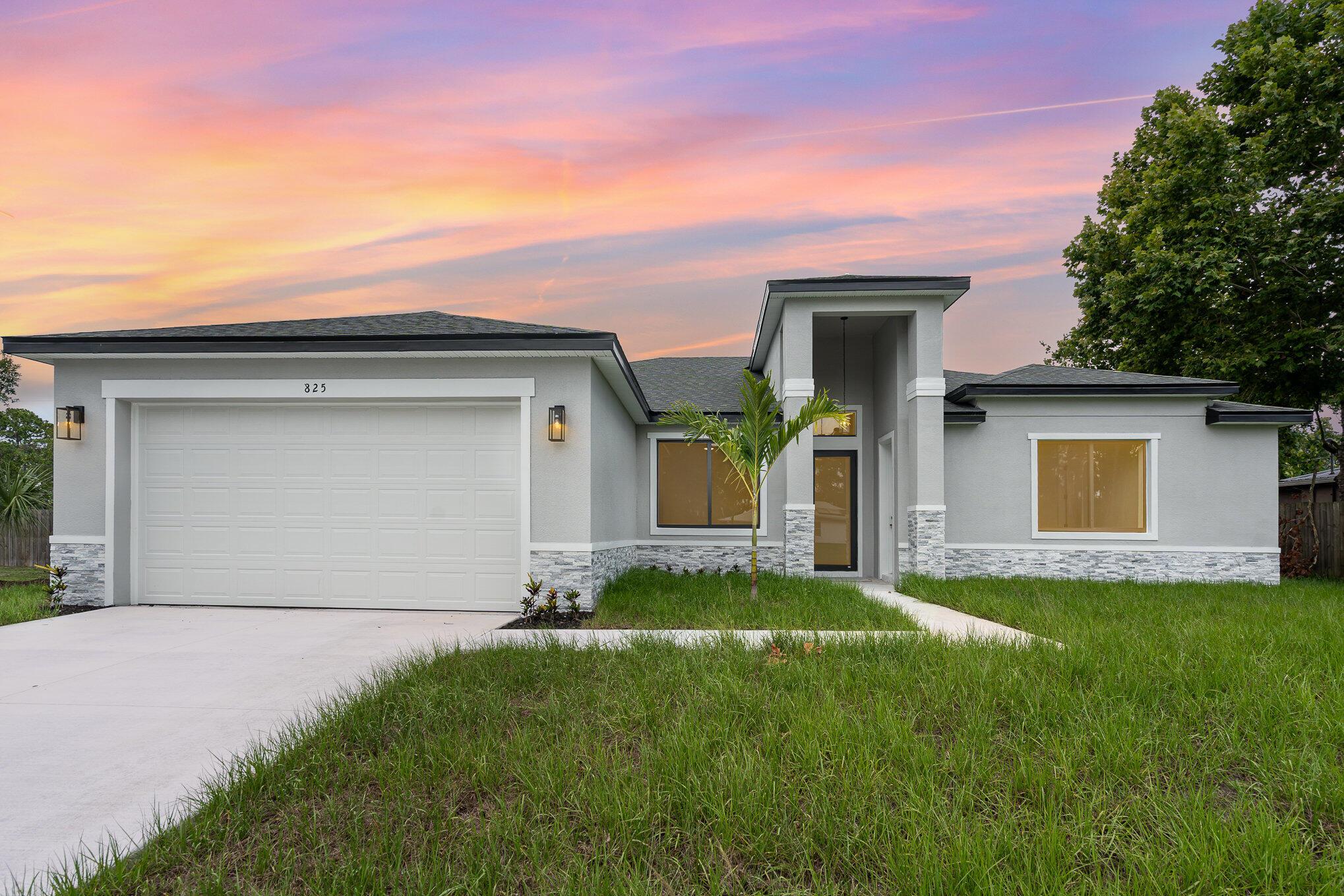 SELLER OFFERING $10K IN CONCESSIONS and an upgraded appliance package including washer and dryer. This home is perfect for multigenerational living, featuring a separate entry and private bathroom en suite. This new build features 4 bedrooms, 3 full baths, and an office. The sleek kitchen boasts a 9'x4' granite island with dual waterfall edges and custom soft-close cabinets. The open floor plan flows into the dining and living areas, perfect for entertaining. 9.4' ceilings and elegant porcelain tile flooring (no carpet or vinyl) add a spacious feel. The primary suite includes double sinks, a tub, a walk-in shower, and a walk-in closet. Enjoy a covered rear patio with outdoor kitchen utilities ready. This home includes a 1-year builder warranty and a 10-year structural warranty.
