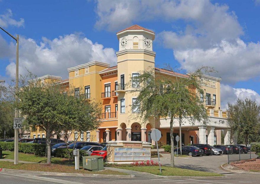 Dressed in the 'Tuscany' style architecture, Legacy Pointe is sure to be an icon within theMetroWest's Master Community.  The property is fully leased to Embrace Families, a federally and state-backed non-profit corporation.  The current lease expires in 2029, with options to extend for an additional 10 years.