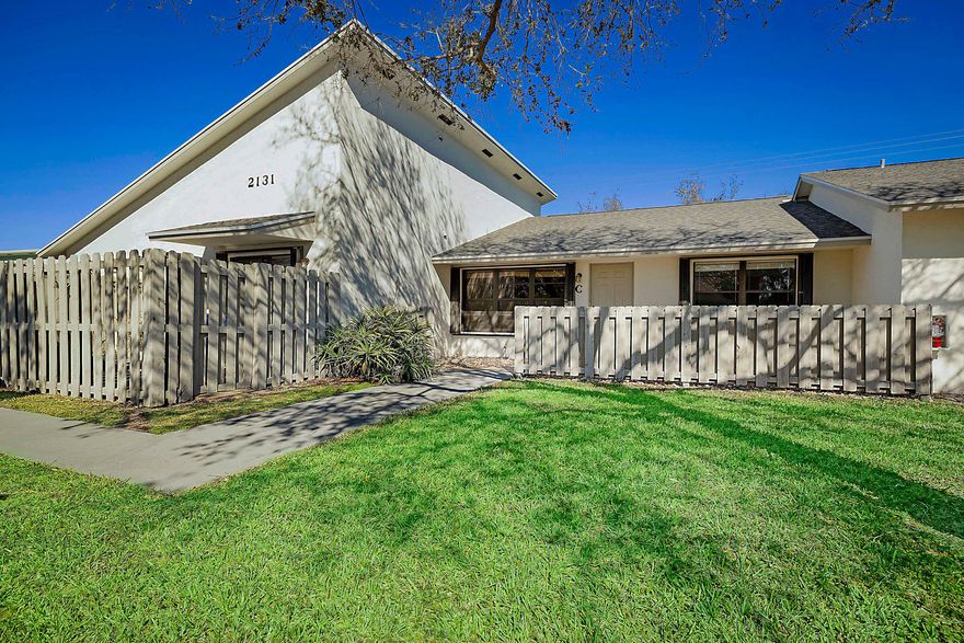 Cozy 2 bedroom, 2 bath villa in Jupiter.  This community consists of all 1 story villas.  Updated kitchen with wood cabinets, granite countertops, stainless appliances. Bathrooms have had vanities replaced. Vinyl flooring throughout.  Impact windows in Living room.  The community was painted and replaced roofs in the early 2020's. AC unit 2020.
The current Board of Directors have managed to actually lower quarterly dues and add more cable services to the community.