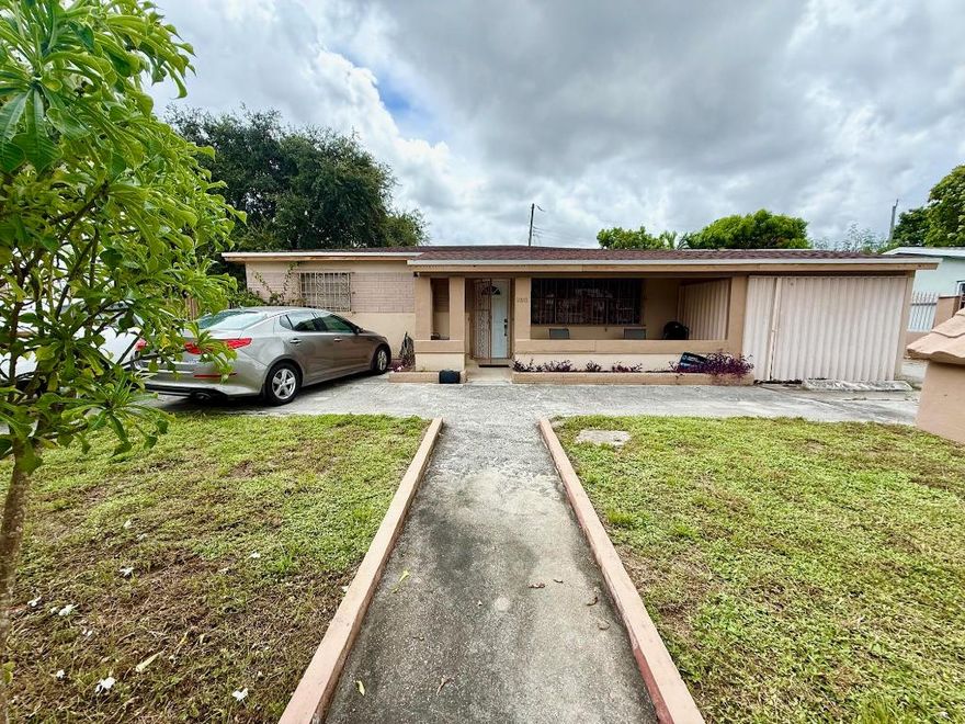 Welcome to this Investor Special or Multi-Generational Gem in the Heart of Hialeah! This Single Family Home offers endless opportunities with a current layout featuring 3 bedrooms and 1 bath in the Main House, and an additional 3 Efficiencies each with 1 bedroom, 1 bath. Currently 2 out of the 3 have kitchenettes. Great space for an in-law suite, home office, or even an Airbnb.

Roof and Electrical Panel have both been updated. This property is situated on a large lot with fruit trees, a large driveway and a current enclosure that can be used as a one car garage. 

The sky's the limit with this property! Whether you're an investor seeking strong rental returns or a homeowner needing more living space, this home checks off all the boxes.