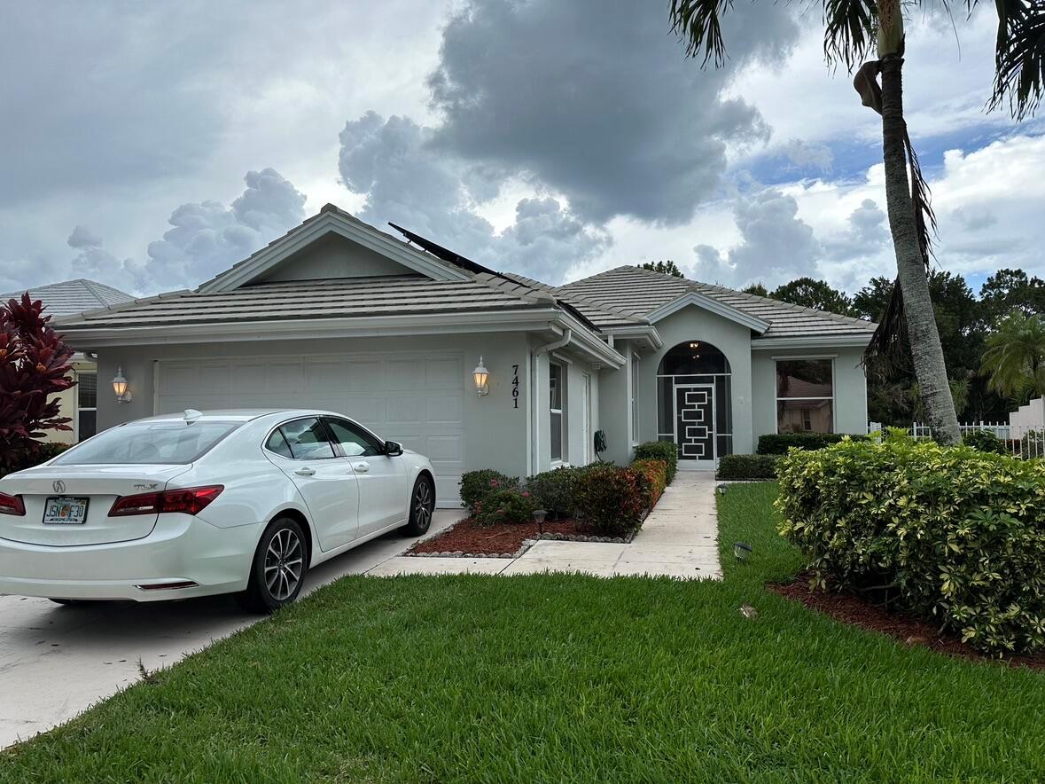 Poly pipes replaced. Solar paid off. Flat tile roof in 2014. Charming 3-bedroom, 2-bath home located in highly sought-after gated community called The Preserve. Surround by beautiful lakes, preserves and the private Lost Lakes Golf Club. Amenities include clubhouse, heated pool, bocce, pickle ball, tennis, basketball and sidewalks. Beaches, shopping, restaurants and highways are just minutes away.