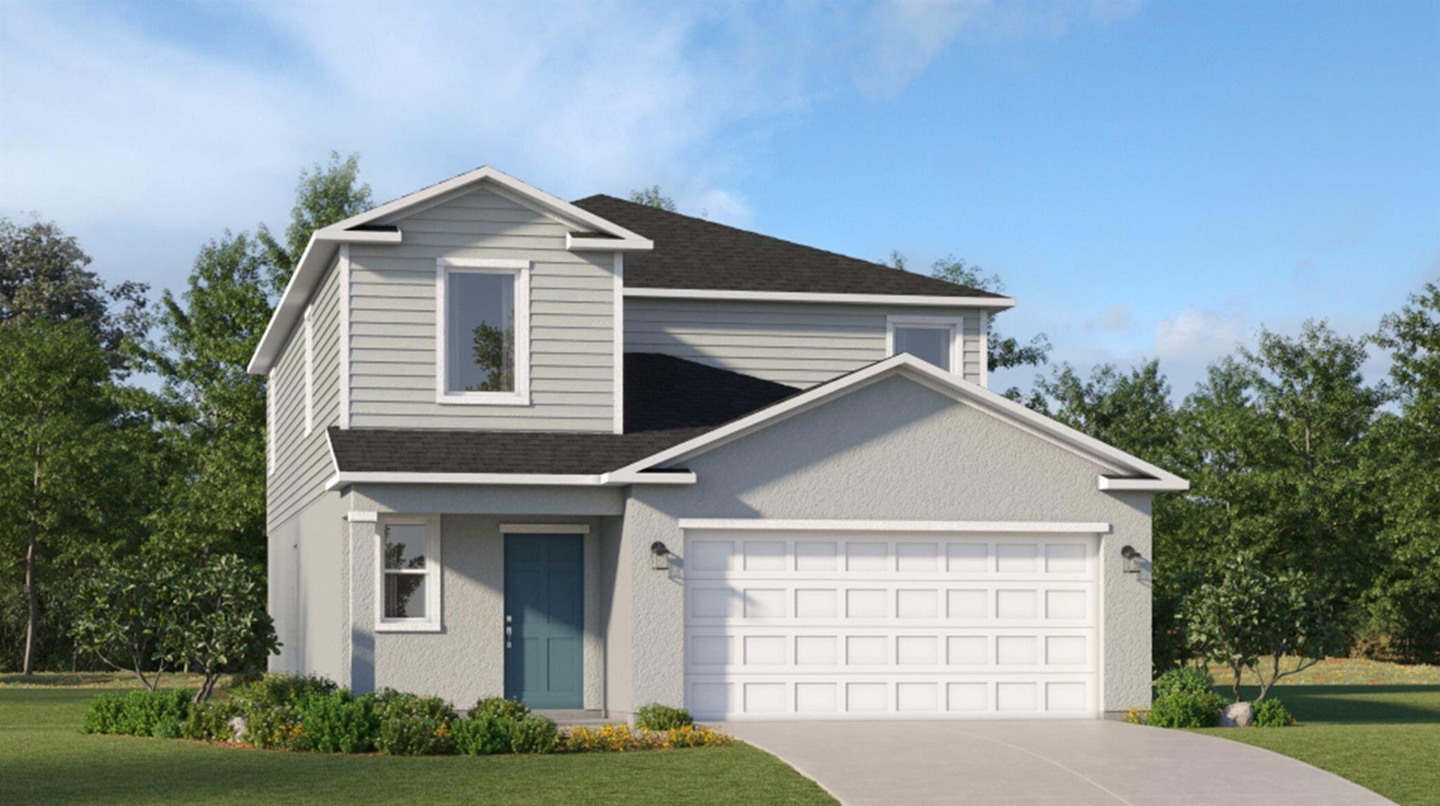 This two-story home highlights a modern open layout, seamlessly integrating a first-floor kitchen with a central island, a dining room and a welcoming family room with patio access. On the same level is a private owner's suite with an attached bathroom. Situated upstairs is a versatile loft for additional shared living space and four secondary bedrooms to provide restful retreats to family members and guests alike.Prices, dimensions and features may vary and are subject to change. Photos are for illustrative purposes only.