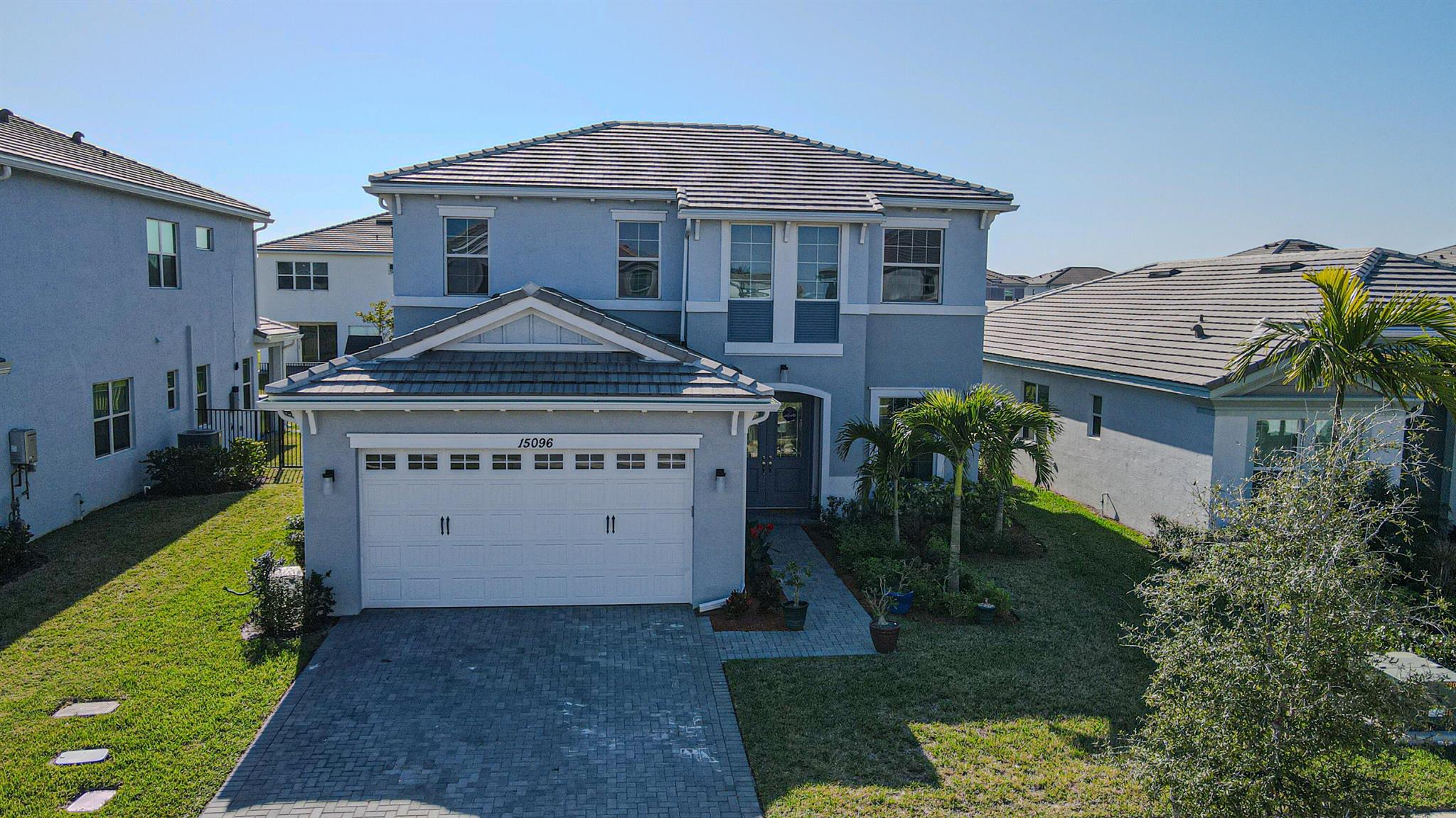 Tons of upgrades on this solid build. Large format porcelain tile throughout 1st floor, Nicely appointed kitchen area with quartz countertops, chefs island, stainless steel appliances, elegant gas cooktop and recess lighting. Formal dining area, Lots of windows and sliding doors provide exceptional lighting in all areas. Large backyard with pool and outdoor activities potential. Laundry room upstairs. Large primary bedroom with tub and separate shower. Community has state of the art pool area that wakes you feel on a resort. Tennis courts, miles and miles of trails. You have to come and see it