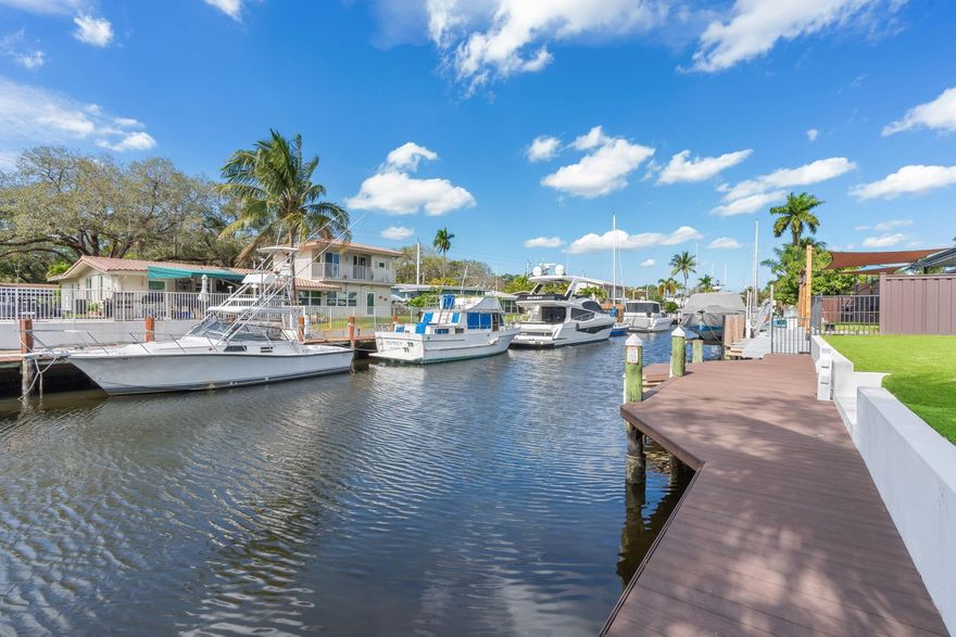 Rare opportunity to lease a 50’ deep-water boat slip in the highly sought-after Shady Banks neighborhood of Fort Lauderdale. Slip is situated on a wide, navigable canal with direct ocean access and no fixed bridges, providing easy passage for yachts and sportfishing vessels. Located within a secure, well-maintained residential community with close proximity to the Intracoastal Waterway, premier marinas, dining, and marine services.Slip can accommodate vessels with a beam under 20’. No liveaboards permitted.  Flexible lease terms available – monthly, seasonal, or annual. Please call listing agent with questions.