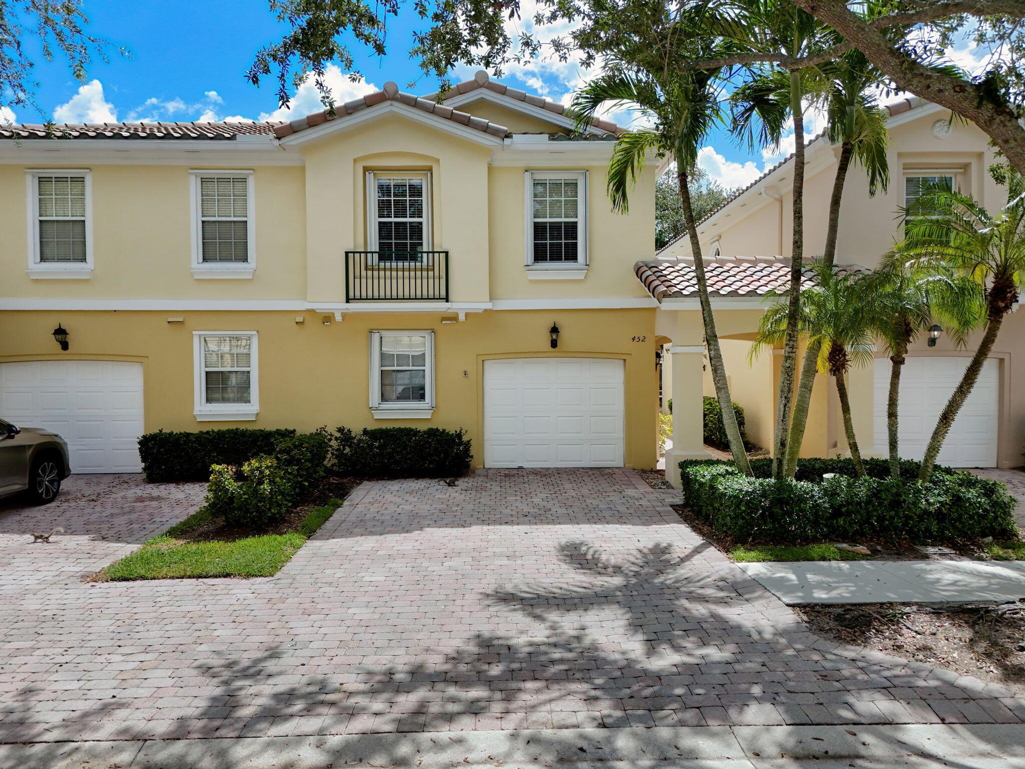 This Beautiful TOWNHOME Is located in HIGHLY SOUGHT AFTER PALM BEACH GARDENS!Step inside this beautifully maintained 3 bedroom, 2.5 bath, 1-car garage townhome featuring an open floor plan filled with natural light, creating a warm and inviting living space. This home offers:Electric car charger for eco-friendly convenienceScreened-in patio overlooking a private fenced backyardKitchen with stainless steel appliances & white cabinetryDedicated laundry room with washer, dryer & extra storageNew roof (2023) for peace of mindSpacious master suite with walk-in closet and custom built-insAccordion shutters for added protectionCommunity Amenities: Pool, tennis courts, and clubhouse.