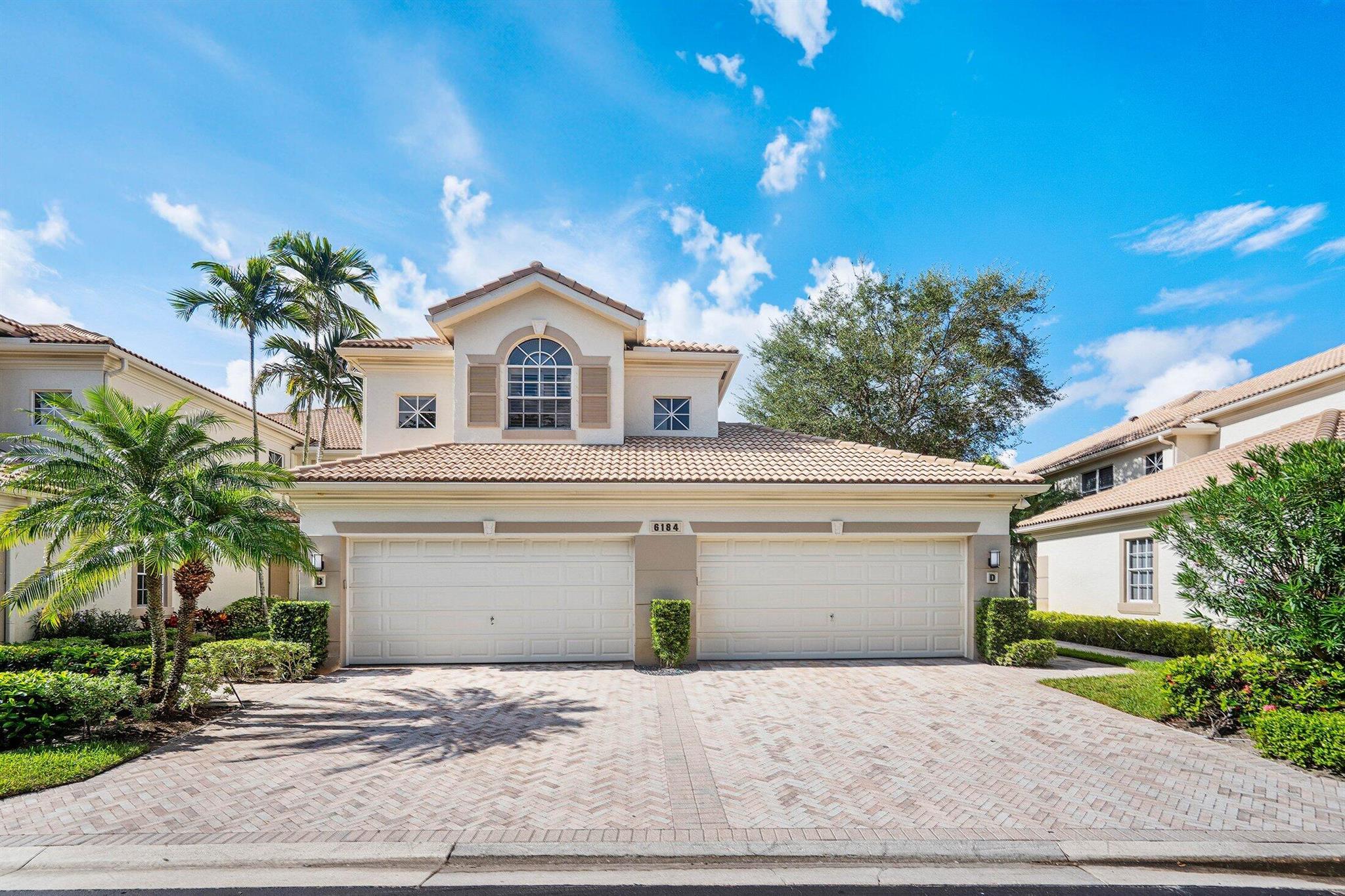 Pristine and spacious condo with over 2,700 sq. ft. under air, featuring 3 bedrooms, 3 bathrooms, a private interior elevator, and a 2-car garage. The kitchen is equipped with stainless steel appliances and abundant storage, and the home boasts soaring volume ceilings and a 2018 AC system. A perfect opportunity to customize and make it uniquely yours!Enjoy the convenience of being just steps away from Polo's best satellite pool, complete with its own fitness center. Located in Coquina Isle, one of the most sought-after condo subdivisions within The Polo Club. The condo has easy access to shopping and stores from Jog Road entrance.
