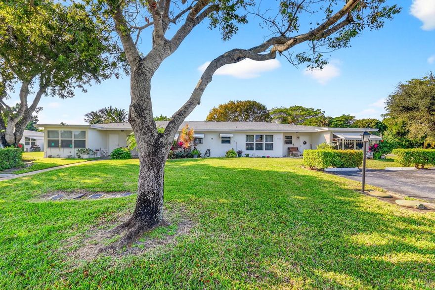 Welcome home to this charming single-story, first-floor villa-style condo located in a beautifully maintained 55+ community. This spacious one-bedroom, one-and-a-half-bath residence offers comfortable, easy living with a thoughtfully designed layout and abundant natural light. Enjoy peace of mind in a well-managed community with a newer roof and low HOA fees.Ideally situated within walking distance to the community pool, this home is also just a short drive to pristine beaches, vibrant shopping, dining, and everyday conveniences. Perfect for year-round living or a seasonal retreat, this villa offers the ideal blend of comfort, location, and carefree Florida lifestyle. Don't miss this wonderful opportunity to enjoy relaxed living in a welcoming community.