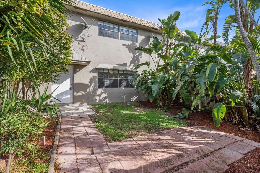 FRESHLY REMODELED! This townhome is located in the heart of Wilton Manors and displays a private courtyard garden in front of the entrance. Enter into the spacious living room with an open layout. Staircase leads to comfortable large bedrooms. This unit has a washer and dryer! NO HOA approval process, move in ASAP!