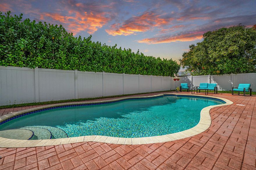 Located In The Desirable Community Of Parkwood Isles, This Well-Maintained 3-Bedroom Home Features Laminate Flooring In The Bedrooms, Custom Closets, And A Spacious Primary Suite With Patio And Pool Access. The Kitchen Offers Pull-Out Drawers And Newer Refrigerator And Dishwasher (2023).Enjoy A Private Saltwater Pool. Full Panel Hurricane Shutters, Hurricane Garage Door, Generator-Ready Outlet, And A 6-Month-Old Water Heater. Additional Features Include A Wired 5-Camera Security System, Ring Camera, WiFi Sprinkler System, MyQ Smart Garage System, Garage Shelving, Attic Storage, And Washer/Dryer (2019).Conveniently Located Within Walking Distance To Schools And Parks.