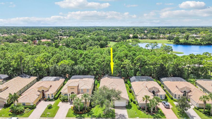 WELCOME HOME! Popular Fairview plan in PGA Village w/ NEW 2024 SALTWATER POOL & SPA! This 2BR+Den/2BA/2CG home has an open floor plan ideal for entertaining & modern living. Special features include tile flooring throughout, decorative glass entry front door, neutral interior paint, new refrigerator, washer, dryer and water heater, vaulted ceilings, updated cabinetry and more. The spacious kitchen features gray cabinetry, granite counters, tile backsplash, SS appliances, pantry closet and breakfast bar. Master Suite has large walk-in closets and a spa like ensuite w/ soaking tub, walk in shower and large vanity w/ dual sinks. The guest bedroom and den are both close to the hall bathroom. Spacious laundry room leads to the garage. The star of the show is the NEW POOL & SPA, built in 2024.