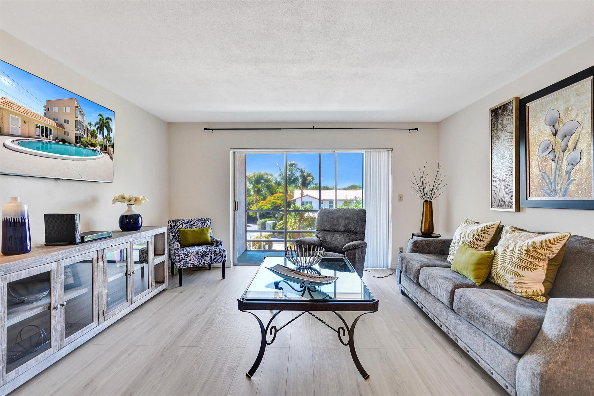 Charming 55+ Rental in Prime Boca Raton Location.Don't miss this beautifully maintained and move-in-ready 1-bedroom, 1.5-bath condo off of Camino Real in East Boca Raton. The unit has been staged to showcase its bright, open living space, updated finishes, and welcoming atmosphere. Enjoy the convenience of being minutes from the beaches, Mizner Park, downtown Boca, shopping, & dining, all while living in a very peaceful building. Perfect for those seeking comfort, convenience, and the best of Boca Raton living.Unit has 1 assigned parking spot, guest parking available. Building has pool and clubhouse.One year lease. Unfurnished. No pets.