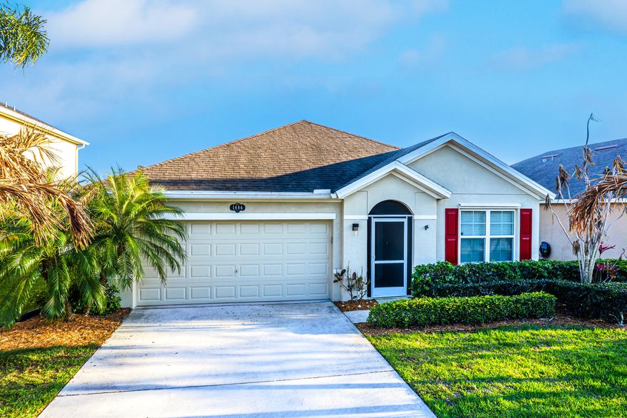 This 3 Bed 2 Bath home with over 1,700 SF is a great find in Lexington Place. Enjoy peaceful lake views from the screened patio overlooking a fenced backyard with a paved fire pit area, and ample space to relax or entertain. Functional layout with comfortable living areas and great natural light. Low HOA dues, irrigation, and lawn maintenance included! Conveniently located near beaches, restaurants, and shopping. The upcoming Oslo Road I-95 interchange will enhance access north and south. Great opportunity for comfort, convenience, and location.