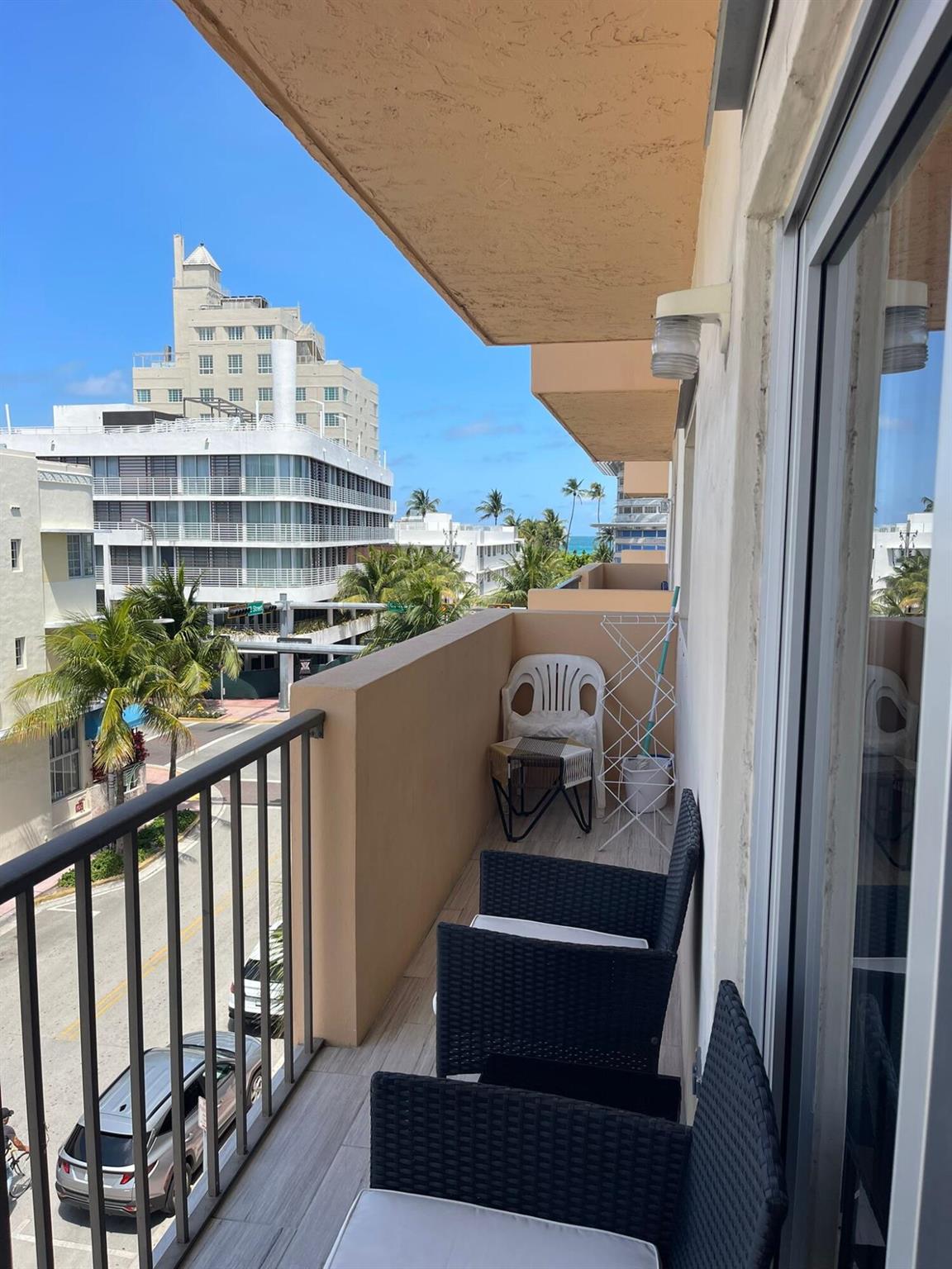 2/2 Beach condo, for all ages in the heart of South Beach. Excellent location, a block from the beach and Ocean Boulevard, next to restaurants,, shopping stores, convenience located.Totally furnished, and upgraded. Enjoy the abundance of light through the unit, laundry room next door, and from the balcony you can enjoy a relaxing view to the ocean.Also, has 01 parking spot on the first floor, complete gated garage. Come and enjoy living in South Florida Beach. To move in : first month and deposit. It is Vacant and easy to show. As July 6, it is available.