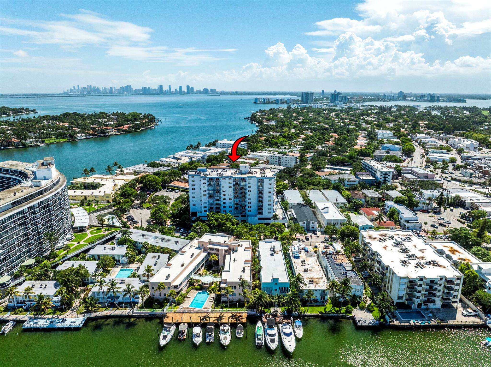 Enjoy Miami Beach Living with Breathtaking Views. This 970 sq ft, 1BR, 1.5 Baths Penthouse-level condo on 11th floor offers sweeping views of the Ocean, the Bay, La Gorce Island, and the city skyline. Fully funded reserves and a recently completed 50-year recertification make this a smart choice for first-time buyers, with low down payment financing options available.This spacious, west-facing residence features a newly renovated kitchen with quartz countertops, tile floors, and updated bathrooms. Stunning ocean and city views on 2 sides, soundproof windows, and electric shutters, provide comfort and peace of mind. Additional upgrades include new appliances, A/C, and water heater.