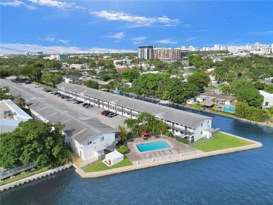 East Oakland Park condo with beautiful water views of the Middle River from your bedroom window. Renovated Kitchen including countertops, new appliances and freshly painted, ALL TILE FLOORS no carpet, impact windows and doors, new AC. Near the heated pool and sundeck which are overlooking the Middle River. Great Location! Association requires a minimum 650 credit score. ESA pets only. Assigned space for one car and ample guest spaces. QUICK Assoc. approval process!