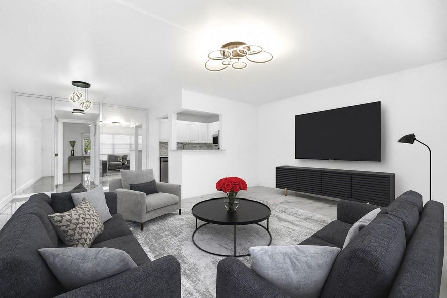 This BEAUTIFUL first floor condo is located in Century Village; an active 55+. The Florida Room features glass enclosure windows with tranquil garden views. GREAT amenities - clubhouse, theater, fitness center, pools, transportation within and outside the community. CLOSE TO BEACH, SHOPPING, DINING and LOTS MORE. Completely RENOVATED, BRAND NEW Appliances, spa like bathrooms, lots of closets, stunning floors throughout. All NEW appliances, UNIQUE fixtures. Light & bright! Make this house YOURS today. MUST SEE. Hurry, don't wait. Call today.