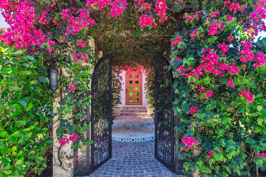 Spectacular Modern Mediterranean on one of the Northend's most desirable Streets Designed by Daniel Kahan of Smith and Moore and built by premier Builders AMC in 2021. Breathtaking private tropical gardens designed by Keith Williams fill this enormous 12,632 lot 226 Merrain has 4 bedrooms, 4.5 bathrooms and 
a den with the primary suite on the first floor. Direct Ocean/trail access.