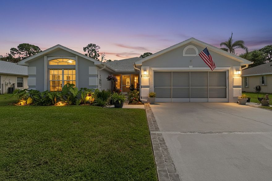 WOW!!  Spotless 3/2/2 POOL home in desirable Oleander Pines.  Large, airy rooms, huge Master BR overlooks pool, ensuite w soaking tub and updated shower, 2 sinks, HUGE walk-in closet.  Formal dining, eat-in kitchen, mudroom.  Screened, covered lanai  and landscaped private pool, 6' privacy fenced back yard.  Screen garage door, screened front patio, accordion shutters.  Conveniently located near US1, lots of BOATING, shopping, restaurants, doctors, GOLF, hiking, kayaking, BEACHES. Minutes to Fort Pierce and Stuart, both unique walkable downtown areas.    THE best part - super LOW cost of living, with $150/YEAR HOA and COUNTY ONLY TAXES, plus septic saves on water bills.  Sprinkler system, accordion shutters. Must see.