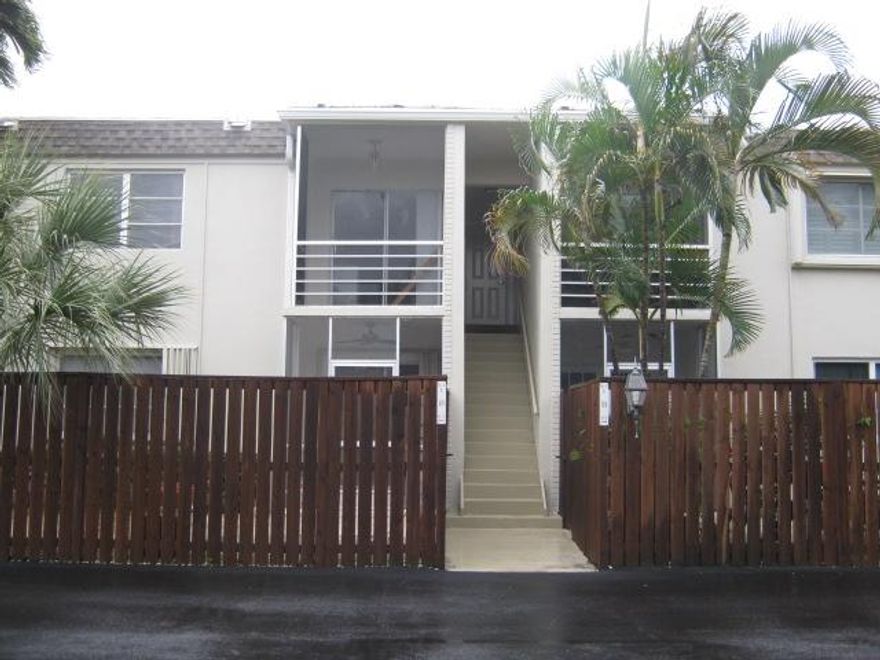 Hidden Key Condo available for sale. Great opportunity to live in the gated community of Hidden Key. A second floor 2 bedroom, 2 bathrooms unit with an open living room and dining area. The community offers a pool and the possibility to have dockage with ocean access available to rent. Some deeded docks are at this location. Situated just off PGA Blvd within walking distance to shopping, restaurants, and more. Risde your bike to the beach.