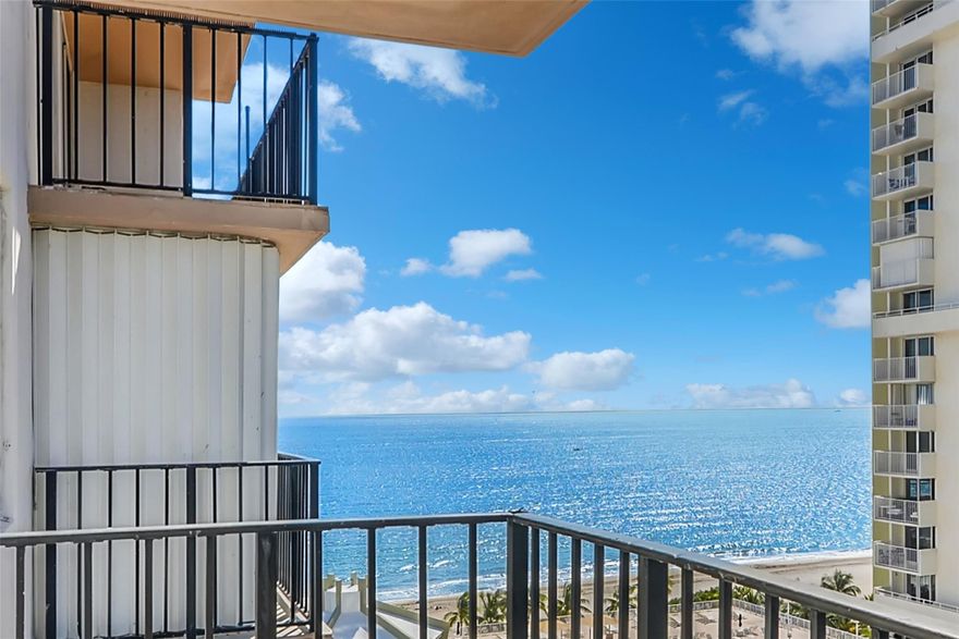 Beautifully renovated 1 bed, 1 bath Oceanfront Residence. Enjoy private balcony with BOTH sensational ocean and sunset Intracoastal views. Brand new kitchen cabinets, countertops, st/st appliances, bath hub with surround tiles, luxury vinyl floors throughout. 2 large walk-in closets, & a separate storage unit. Covered parking space, 24/7 lobby attendant. Amenities include a private beachfront club on the sand with a restaurant, bottle club, recreational center, 2 pools & spa, 2 gyms with saunas, game room, boccie, handball, basketball courts, pool tables, BBQ area, & more. Walking distance to the Fishing pier, restaurants, bars and shopping. Enjoy the gentle breeze and the sound of the ocean from your private balcony and endless walks on the beach. Available October 1st. Annual lease only
