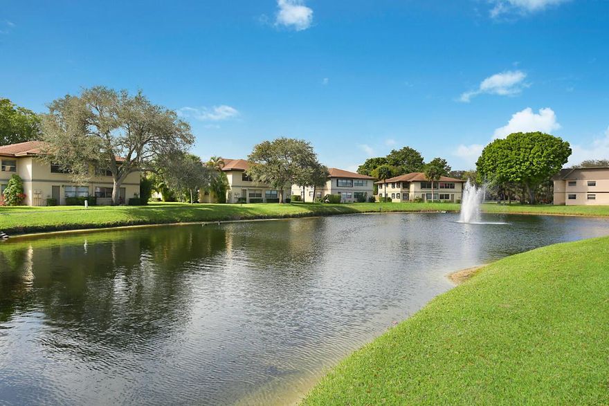 FOR SALE!! Great 1st floor 2-bedroom, 2-bath condo offers a private front patio and short distance from the pool. The kitchen has plenty of cabinet space for storage along with a large living and dining space. Impact windows. Newly renovated bathrooms with newer flooring and fixtures. Washer, dryer in the unit. Rented till Nov 2026/ Assigned parking.  Close to shoppes, dining, entertainment and the beach. Close proximity to I-95