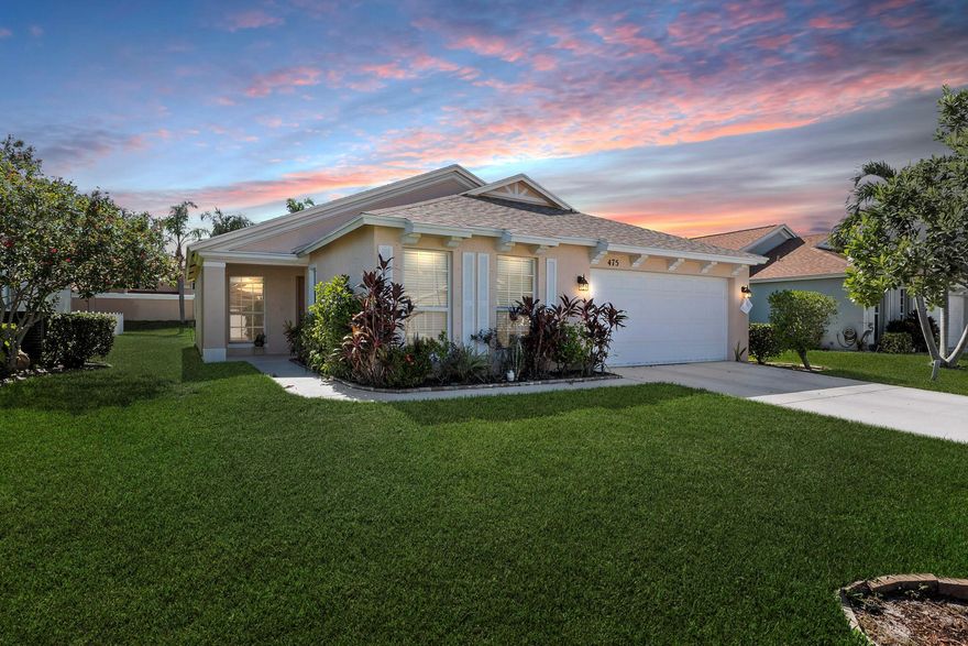 Welcome to Lake Forest--one of the most convenient and affordable communities in St. Lucie West. This solid (3) bed, (2) bath CBS home offers a long list of upgrades: a brand new 2025 roof, crown molding, newer fixtures, updated lighting, 2023 painted inside and out, and a 2020 A/C. The kitchen was remodeled in 2023 with granite countertops and stainless appliances, and the main living areas are finished with tile throughout. Out back, you'll love the covered and screened lanai--perfect for relaxing or entertaining. HOA dues are budget-friendly and include lawn care, cable, internet, two community pools, and a fitness center. Just minutes from shops, dining, and everything St. Lucie West has to offer. Short drive to i95 and turnpike