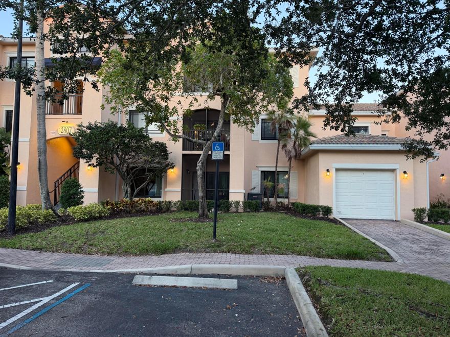 Best and Final offers accepted through 5/15/26. Perfect investment property. Tenant occupied until September 2026. 3-bed 3 full bath Waterfront Townhome with the Garage. Both lake and fountain view. Private driveway, 1-car garage, screened patio, granite countertops, marble floors on the 1st floor, carpet on the 2nd floor. Impact windows on the second floor + loft area perfect for a home office. One bedroom and a full bath are downstairs. This gated community features a clubhouse, pool, spa, gym, tennis and pickleball courts and more. In the heart of Palm Beach Gardens, walking distance to the Downtown at The Gardens and the Gardens Mall, and within mere minutes to over 50+ restaurants.  Just minutes to the area's best beaches and 15 minutes from Palm Beach International Airport.