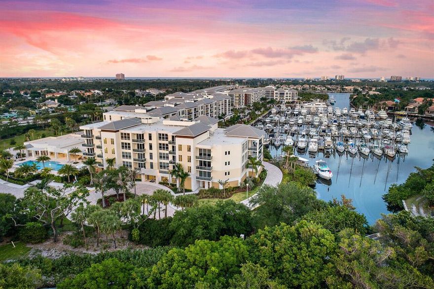 Enjoy the finest of full concierge services just moments to the ocean. Step from your privately keyed elevator to an open floor plan with 10-foot ceilings allows for natural sunlight & panoramic views from nearly every room. Beautiful 4 /4.5 + office lives like a single-family home. His/ her master baths, secondary master, all en suite bedrooms, great room, separate dining, porcelain floors, quartz counters & electric shades. Sit on your 2,000 sqft wrap around terrace that allows for a summer kitchen & outdoor grill all while enjoying views of the Loggerhead Marina which allows boats up to 120 ft. 24/7 manned gate/security, 2 state of the art fitness centers, 2 pools/ cabanas, his/her locker rooms, private wine cellar, club rooms, golf simulator & putting green with indoor parking