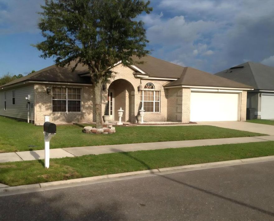 Beautiful Single Family Home with four bedrooms, two baths and two car garage. 4th bedroom can be used as a den or office. Large master bedroom with windows looking at the green area and pond. Open and large kitchen and family room. Covered patio. Gentle Woods is a very desirable and quiet community. This home could be s great starter home or a great investment property.