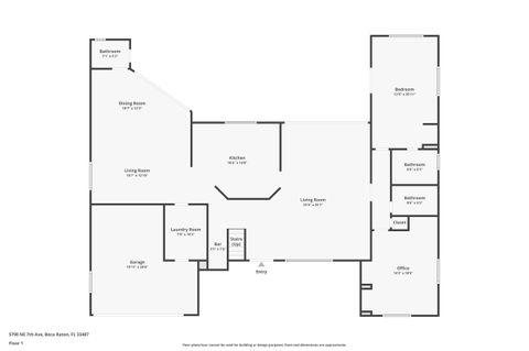Tiny photo for 5798 NE 7th Avenue, Boca Raton, FL 33487 (MLS # R11138629)