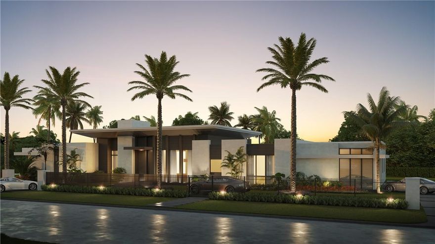 New construction home located in Plantation Acres Estates, a brand-new community of 5 custom estate homes with each home on a builder’s acre and privately gated. Each home was designed by very well-known architect Randall Stofft. This elegant modern home offers 5 bedrooms plus an oversized club room with a separate office. 5 full bathrooms and 2 half bathrooms, 2 wall mounted fireplaces that you will be able to enjoy from the open formal living room and family room. 3 car garage, 3 A/C zones and impact windows. Home will be consistent with many remarkable details such as Silestone counter-tops, 24x48 Coverlam Porcelain Floors and much more. Magnificent owner’s suite with own private terrace along with his and hers very spacious built-in closets. *See Supplements for more information*