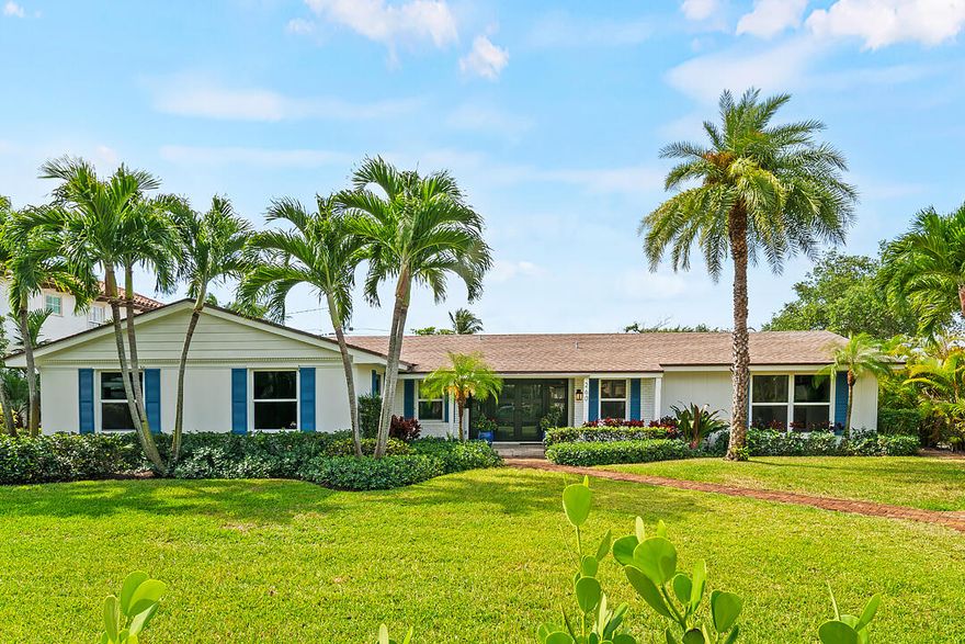 Situated on a 12,000+ sq ft lot with 100 feet of frontage, this charming one-story residence offers 3 bedrooms, 2.5 baths, and a separate guest cottage. The open floor plan is complemented by a resort-style heated pool, creating an ideal setting for both everyday living and entertaining. Located on one of the most coveted streets in the South End, this property presents a rare opportunity—whether to enjoy as-is or reimagine with a custom estate. Just minutes from Palm Beach, world-class shopping, dining, and Palm Beach International Airport. A clean palette with endless potential. DISCLAIMER: The written and verbal information provided including but not limited to prices, measurements, square footages, lot sizes, calculations and statistics have been obtained and conveyed from third parties such as the applicable Multiple Listing Service, public records as well as other sources. All information including that produced by the Sellers or Listing Company are subject to errors, omissions or changes without notice and should be independently verified by any prospect for the purchase of a Property. The Sellers and Listing Company expressly disclaim any warranty or representation regarding all information. Prospective purchasers' use of this or any written and verbal information is acknowledgement of this disclaimer and that Prospects shall perform their own due diligence. Prospective purchasers shall not rely on any written or verbal information provided when entering a contract for sale and purchase. Some affiliations may not be applicable to certain geographic areas. Copyright 2023 Listing Company. All Rights Reserved.