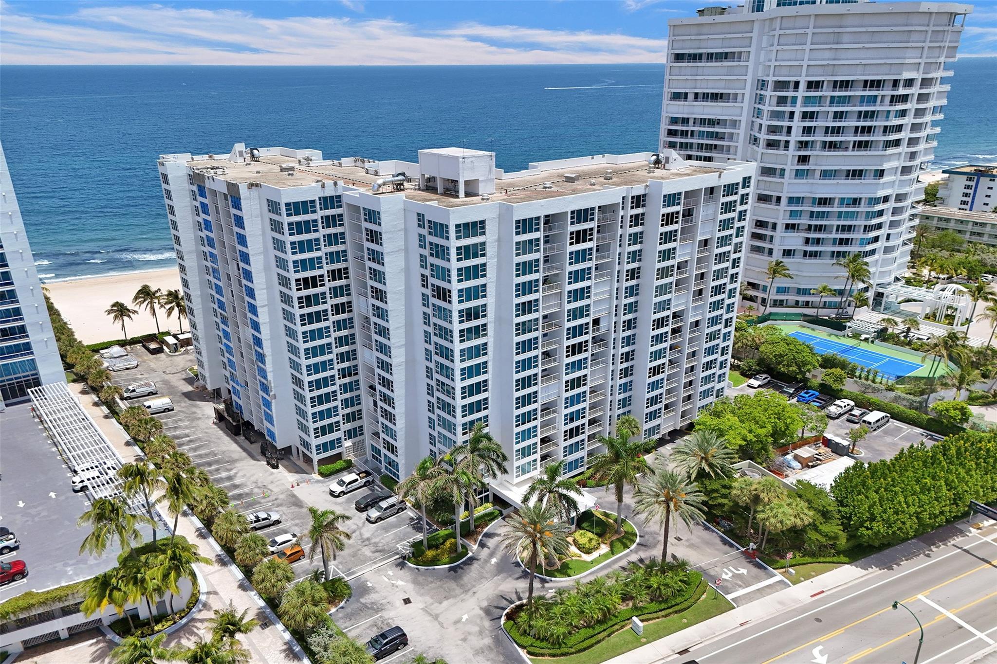Live the oceanfront lifestyle at 1620 S Ocean Blvd in Pompano Beach! This spacious 2 bed, 2 bath condo offers direct beach access, stunning ocean views, and a private balcony. Features include an updated kitchen with stainless steel appliances, in-unit washer/dryer, and open living space. Enjoy resort-style amenities: heated pool, fitness center, tennis, BBQ area, and more. Gated building with secure parking. Walk to dining, shops, and entertainment—paradise at your doorstep