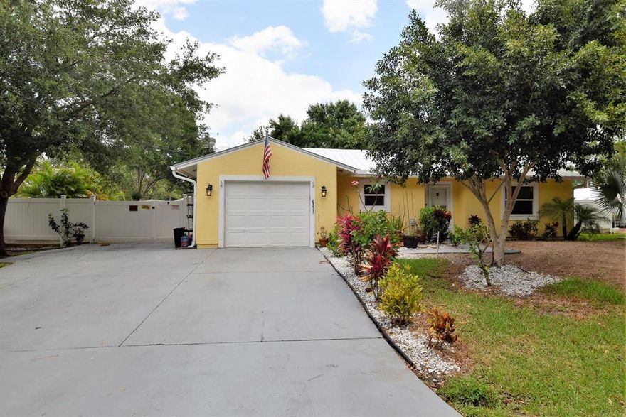 Discover this great 3 bedroom, 2 bath split plan home with a one car attached garage. Features include metal roof, wood look vinyl floors, onyx countertops, new garage door, You will fall in love with the new privacy fenced yard. Location! Location! Location! Close I-95, shopping, restaurants & the beaches.