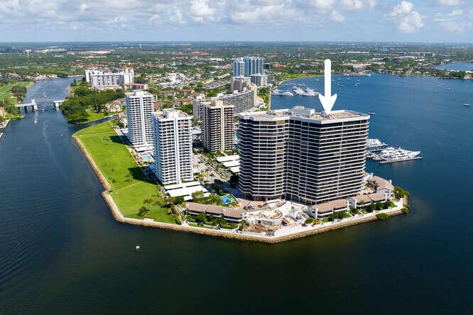 Furnished high rise condo in North Palm Beach with ocean and inter coastal views available now! Almost 3500 sqft with two primary suites and half bath. Third bedroom or office/den space. Two oversized balconies. Views from every room. 24 hr security gate and concierge. One covered parking space. Full amenities gym, sauna, car wash, pool and on site restaurant. 4 televisions , subzero stainless steel appliances, two seating areas and separate dinette off kitchen, lots of storage, laundry washroom with sink, 2.5 mile walk path. Marina boat slips available. Steps from largest mega yacht marina in Palm Beach County. Short drive to shopping, dining, nature trails, and ocean. Palm Beach International Airport a 20 minute drive away.